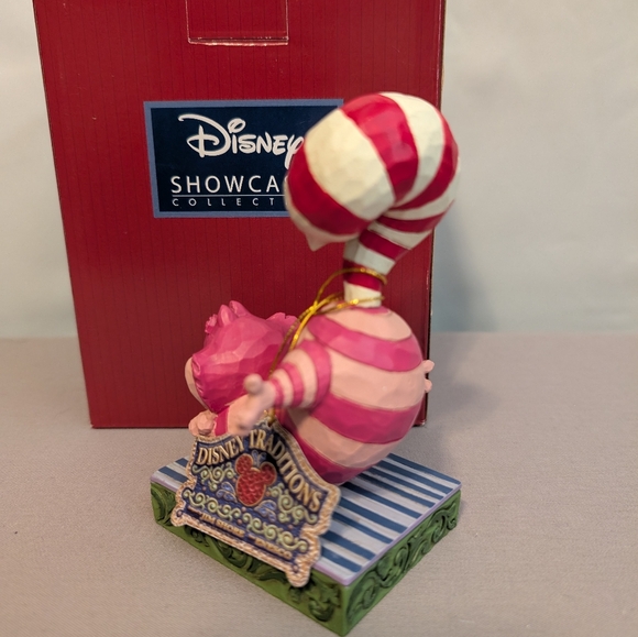 Disney Collection Cheshire Cat Candy Cane Cheer Jim Shore Figurine - Picture 3 of 5